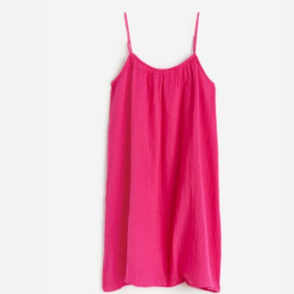 H&M Hot Pink Short Summer Dress, Size Medium - Picture 1 of 4